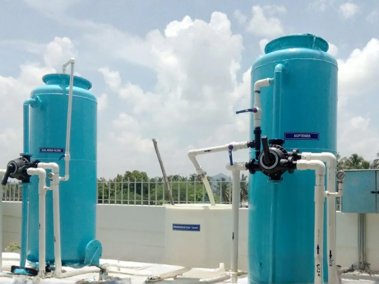 Industrial water softening plant facility overview