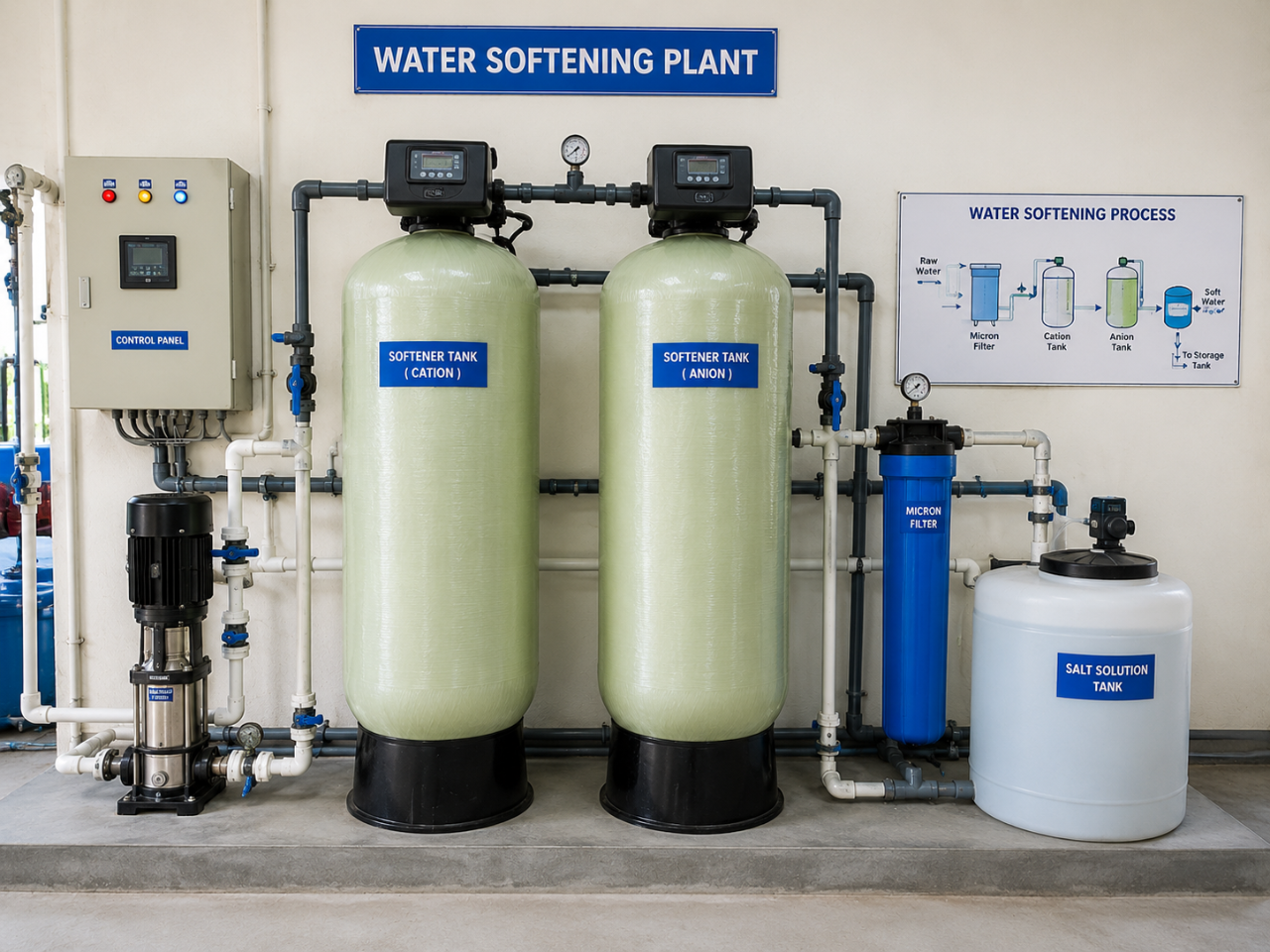 Heavy duty resin treatment tanks and pressure vessels