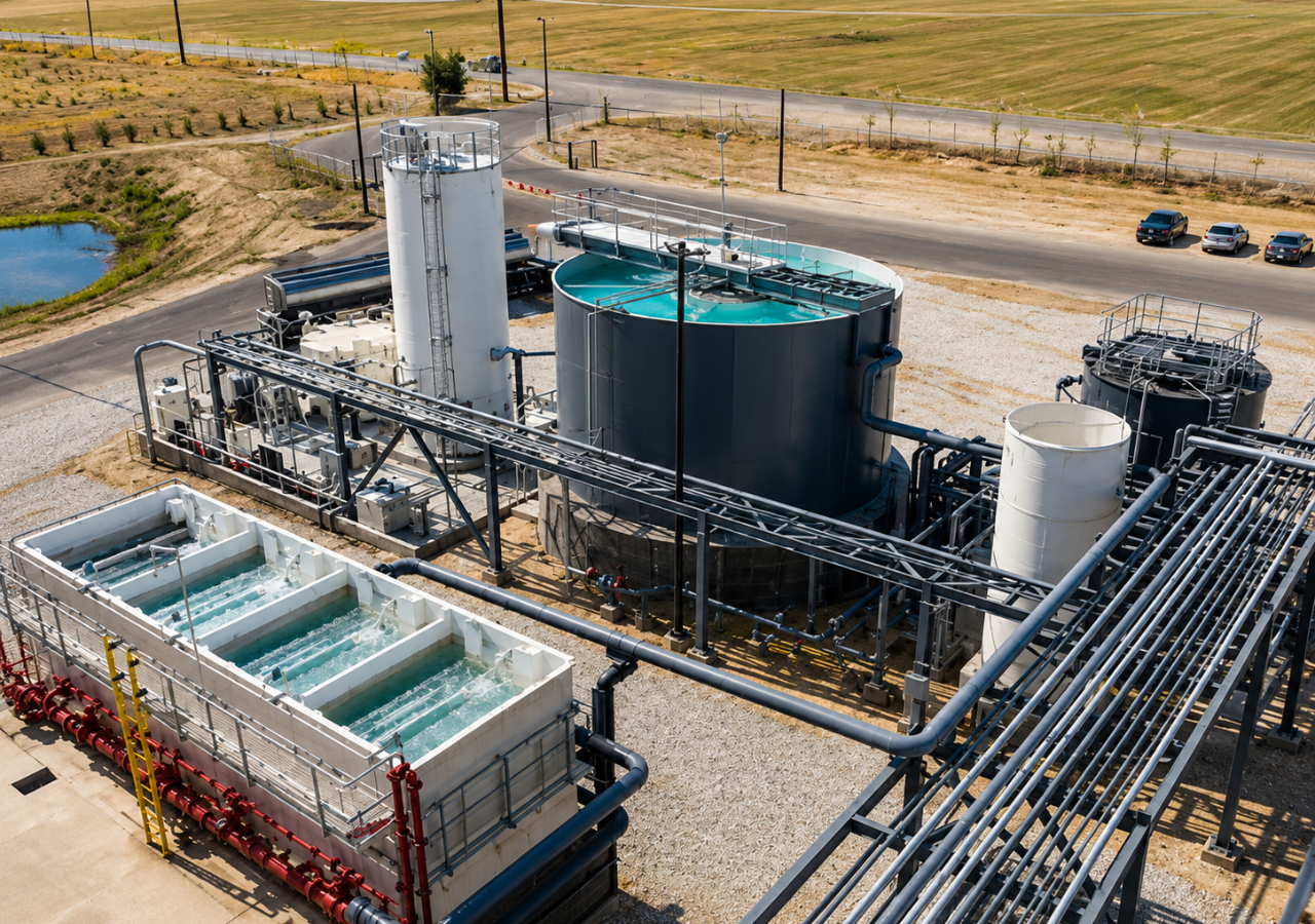 Water Treatment Plant system layout
